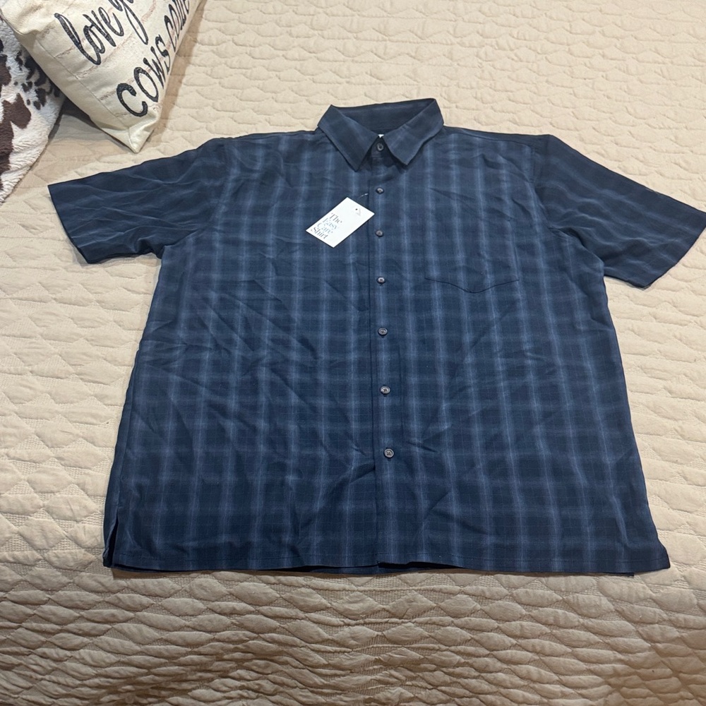 Croft & Barrow Dark Blue Checkered Shirt